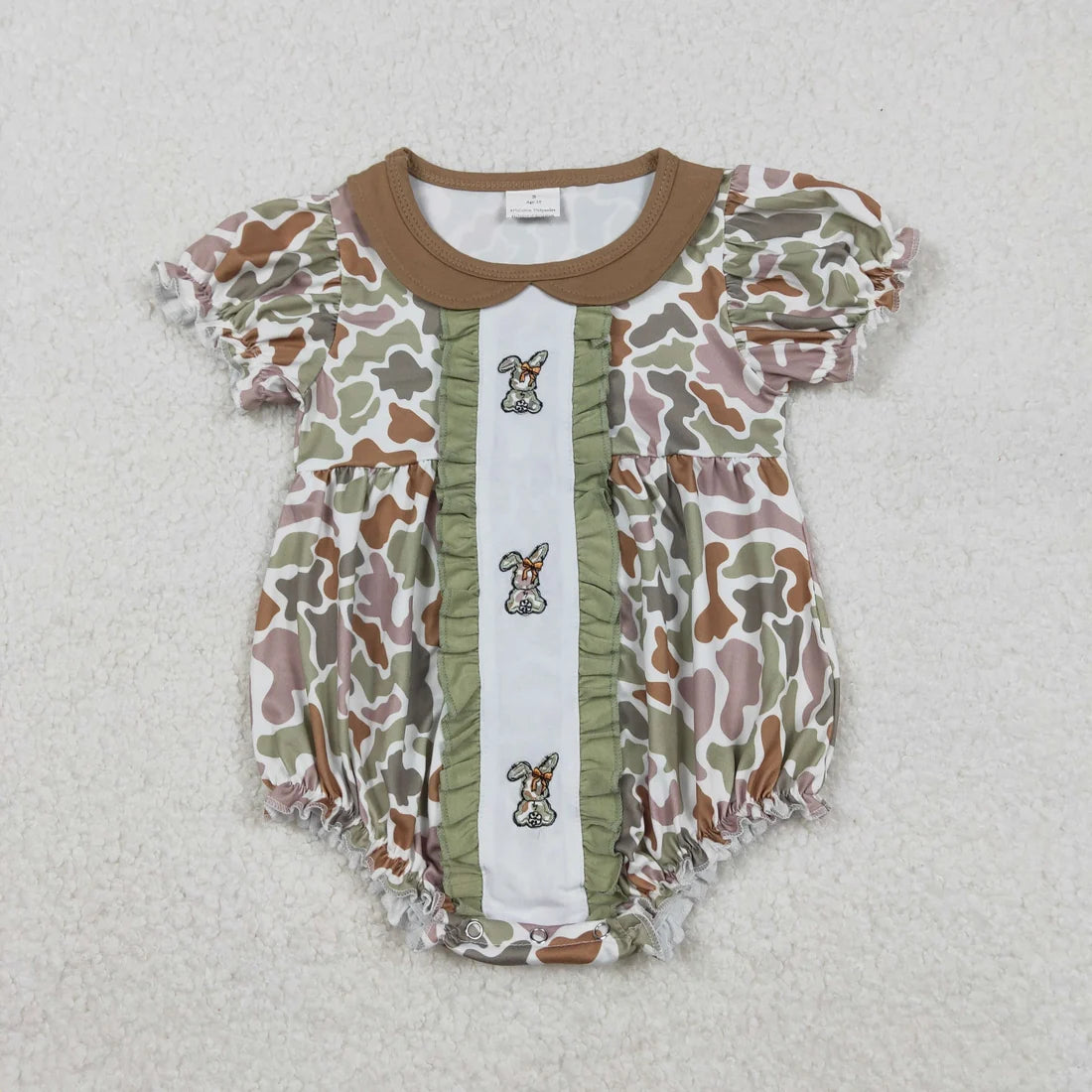 Sibling Baby Boys Girls   Embrodiery Camo Rabbits Shorts and Pants Set