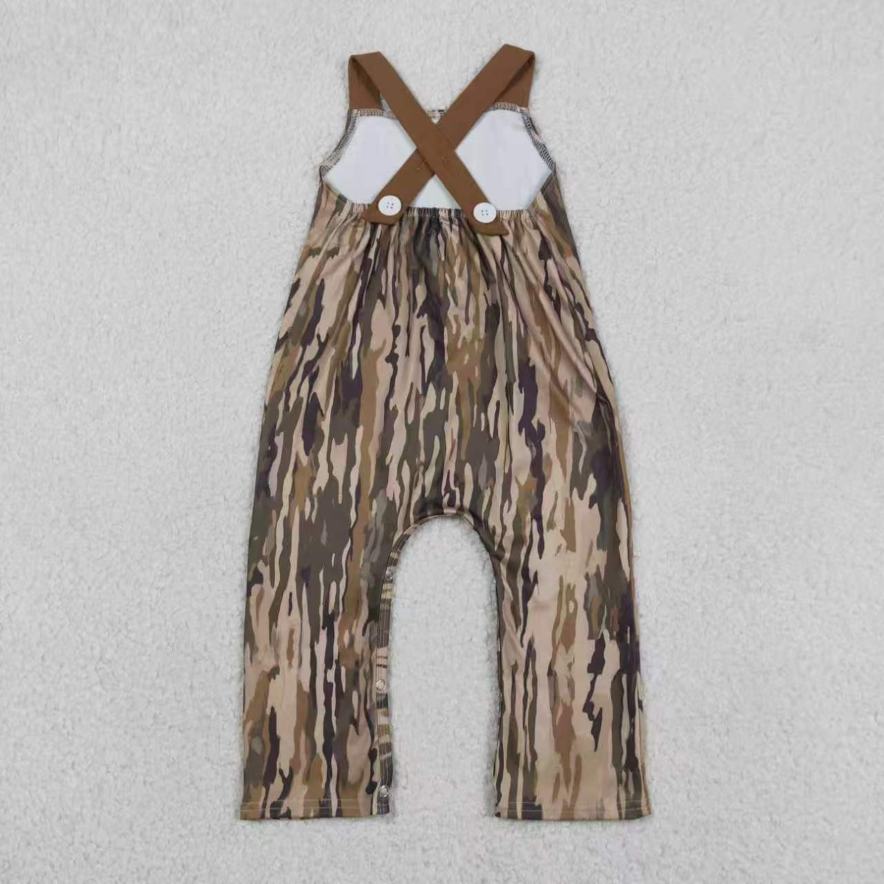 Sibling Girls Boys Hunting Deer Duck Camo Shorts Set +Romper