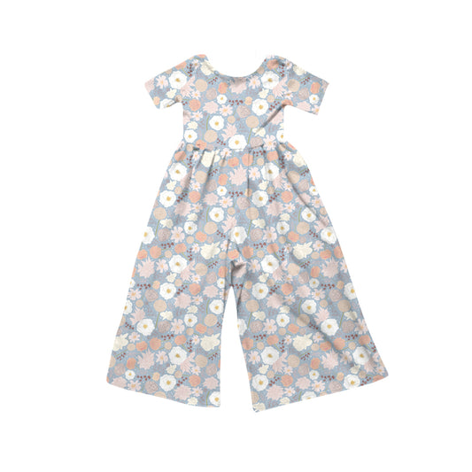 4.16 SR4198 Preorder Flowers Girls Straight Jumpsuits