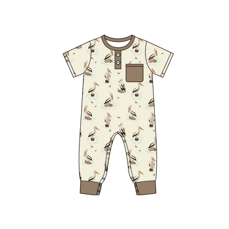 4.17 SR4202 Preorder Pelican Pocket Baby Boys Summer Romper