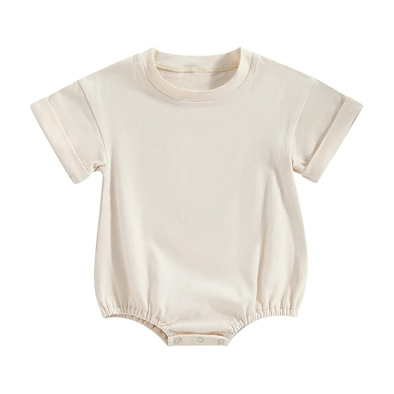 4.22 SR4227 White Cotton Baby Summer Romper