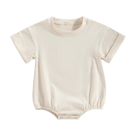 4.22 SR4227 White Cotton Baby Summer Romper