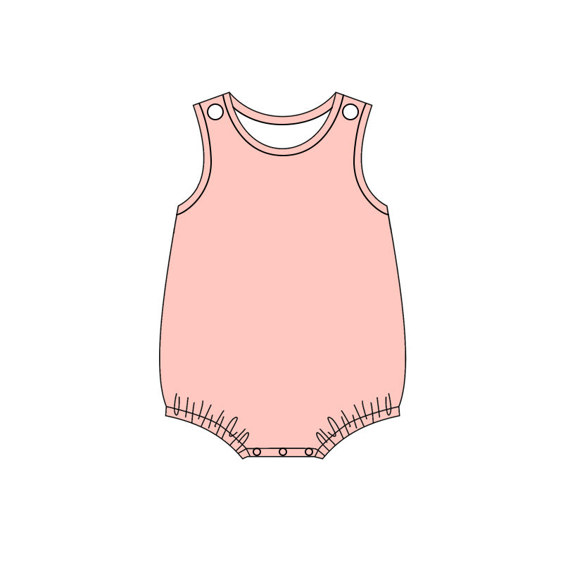 5.6 Baby Boys  Pink Sleeveless Bubble Romper Preorder