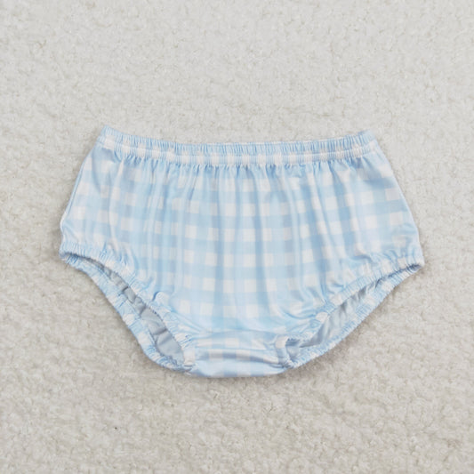3.26 SS0352 Baby Boys Blue Gingham Bummie Preorder