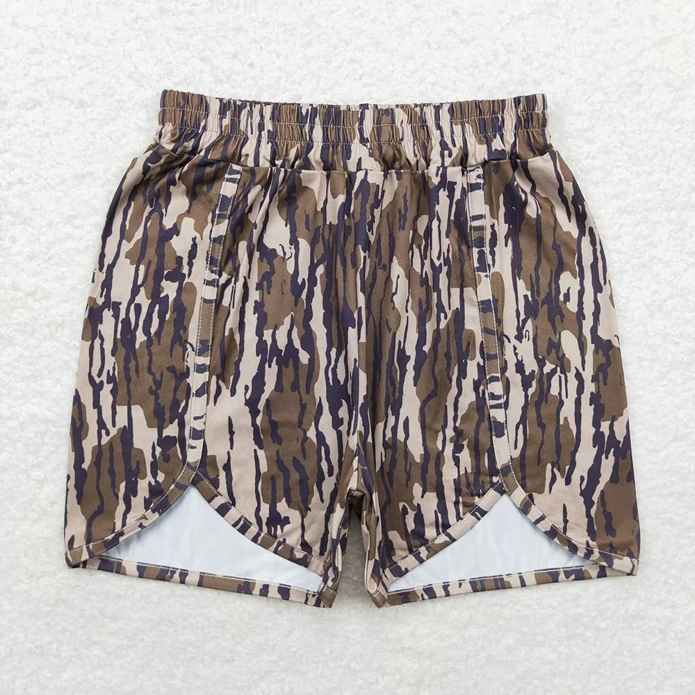 Mommy and Me Camo Shorts Set - Matching Mother Daughter Camouflage Casual Shorts