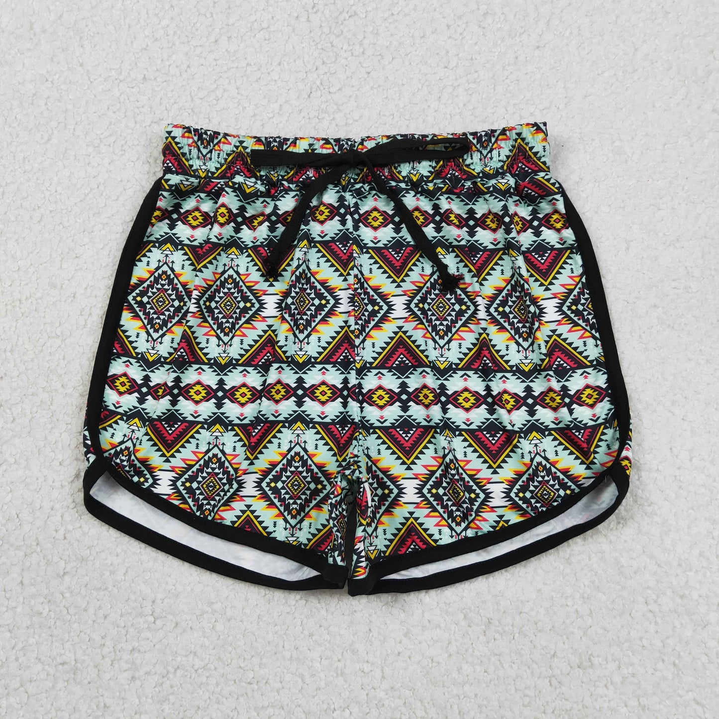 SS0452 Aztec Print Woman Summer Bottom Shorts