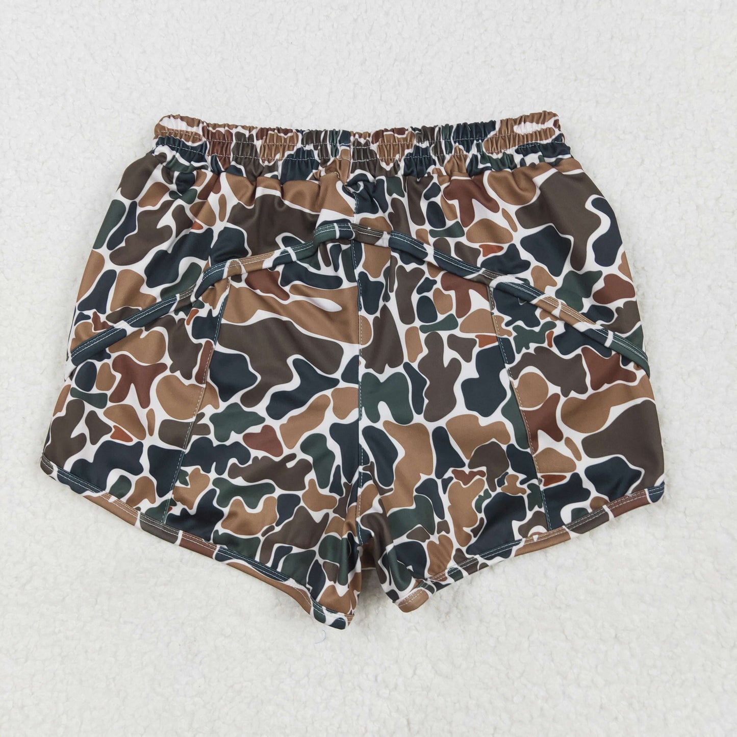 Mama and Me Colorful Leopard Sprinkles Yoga Active Shorts Bottoms