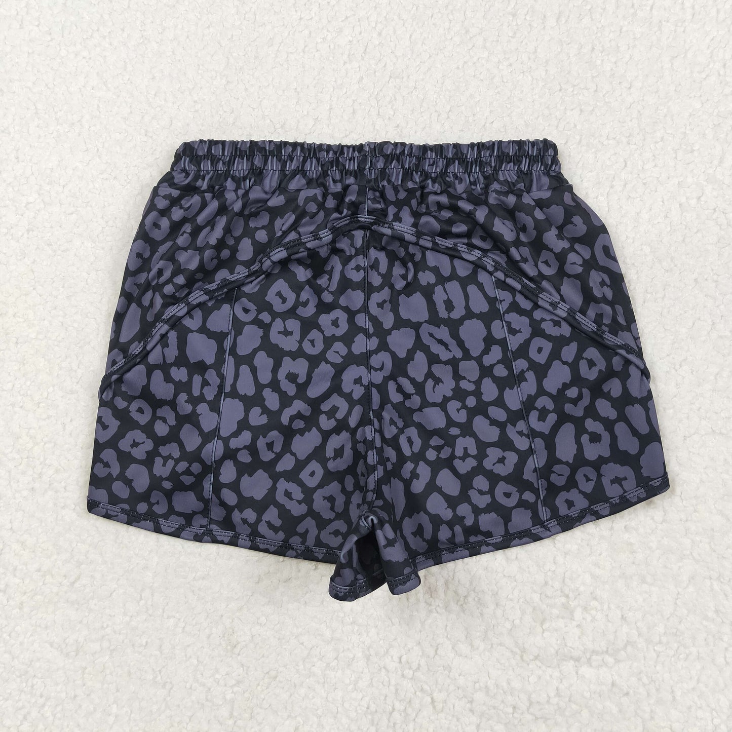 Mama and Me Colorful Leopard Sprinkles Yoga Active Shorts Bottoms