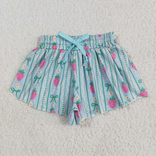 8 Colors Bows Leopard Girls Summer Bottom Flutter Shorts Sibling Matching Styles