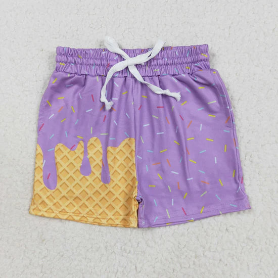 Teams Sibling Baby Ice Cream Drip Sprinkles Summer Bottoms Shorts
