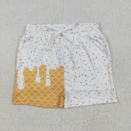 Teams Sibling Baby Ice Cream Drip Sprinkles Summer Bottoms Shorts