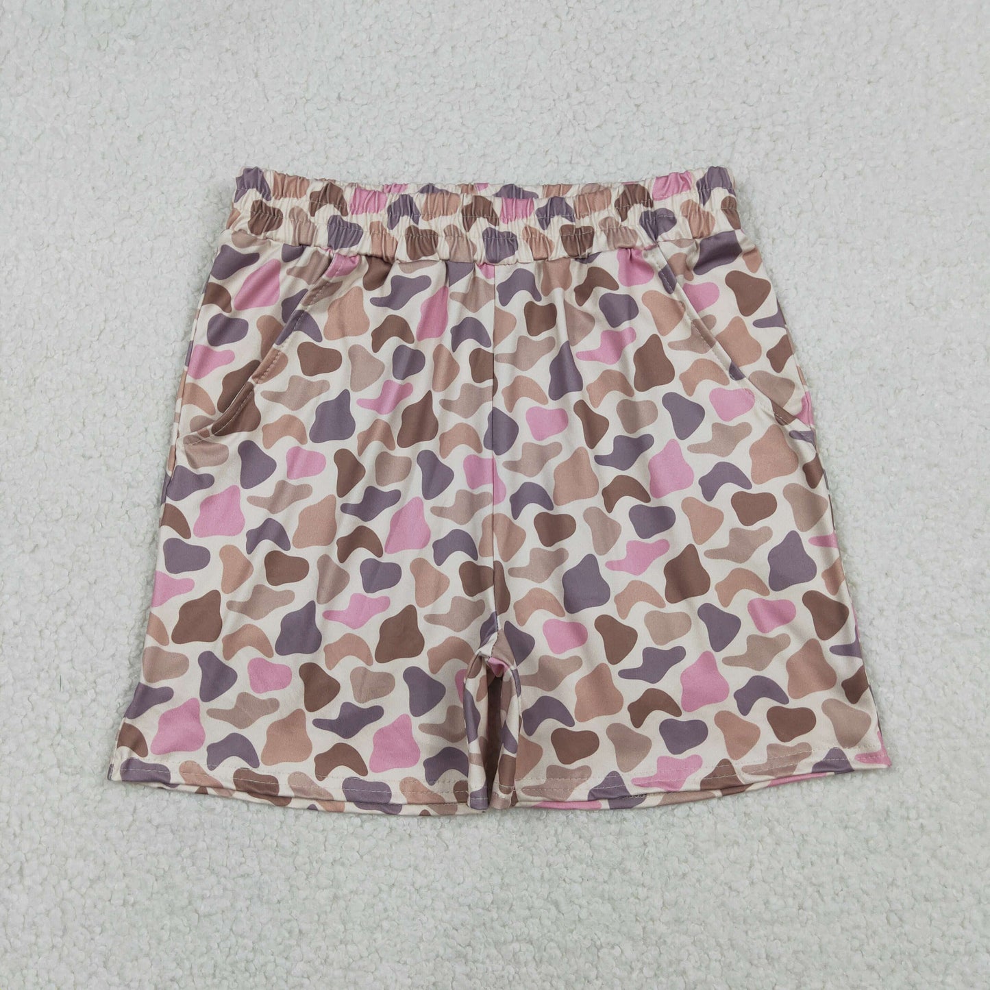 Mama and Me Southern Brown Pink Camo Shorts Bottoms