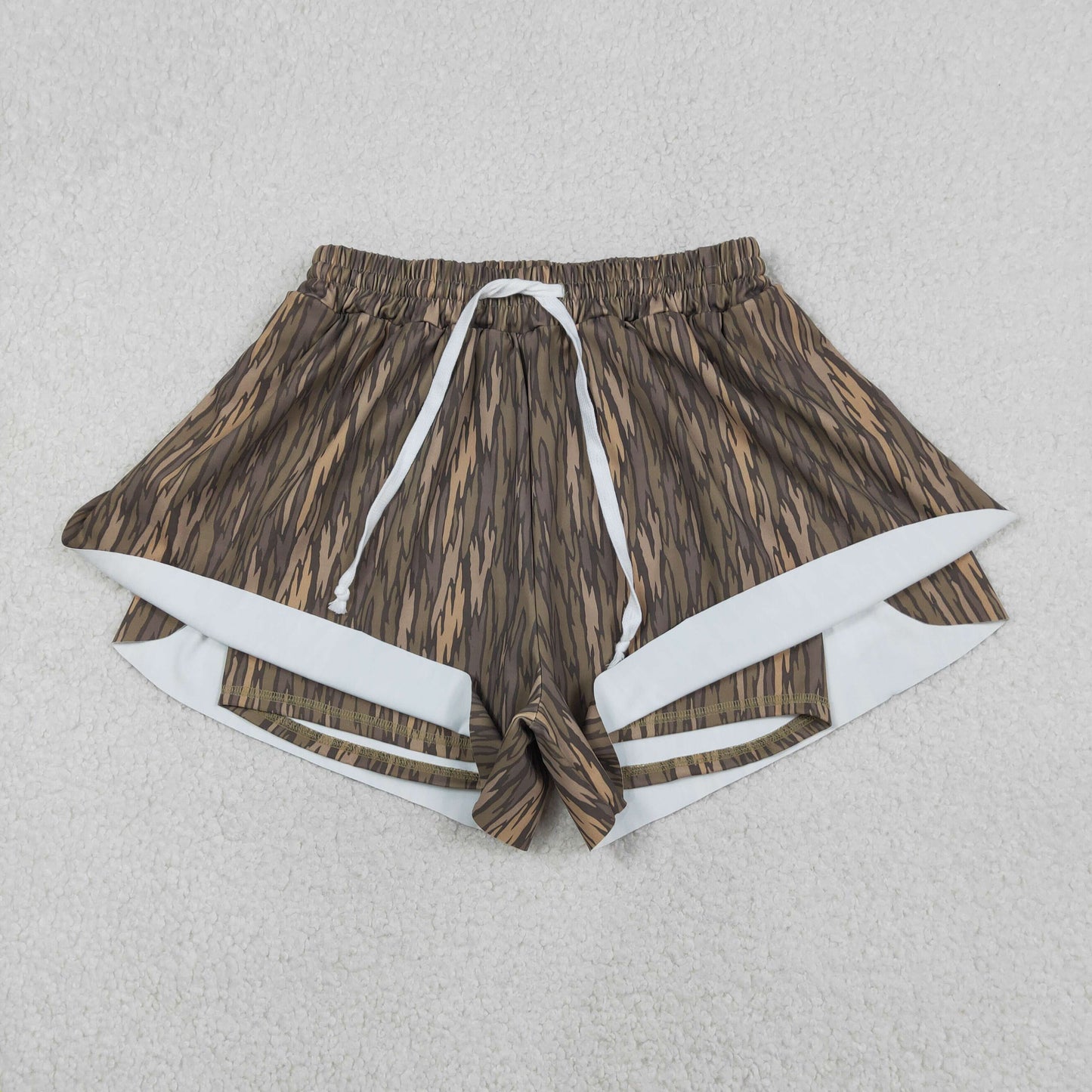 Mama and Me Southern Camo Yoga Active Ruffle Shorts Bottoms