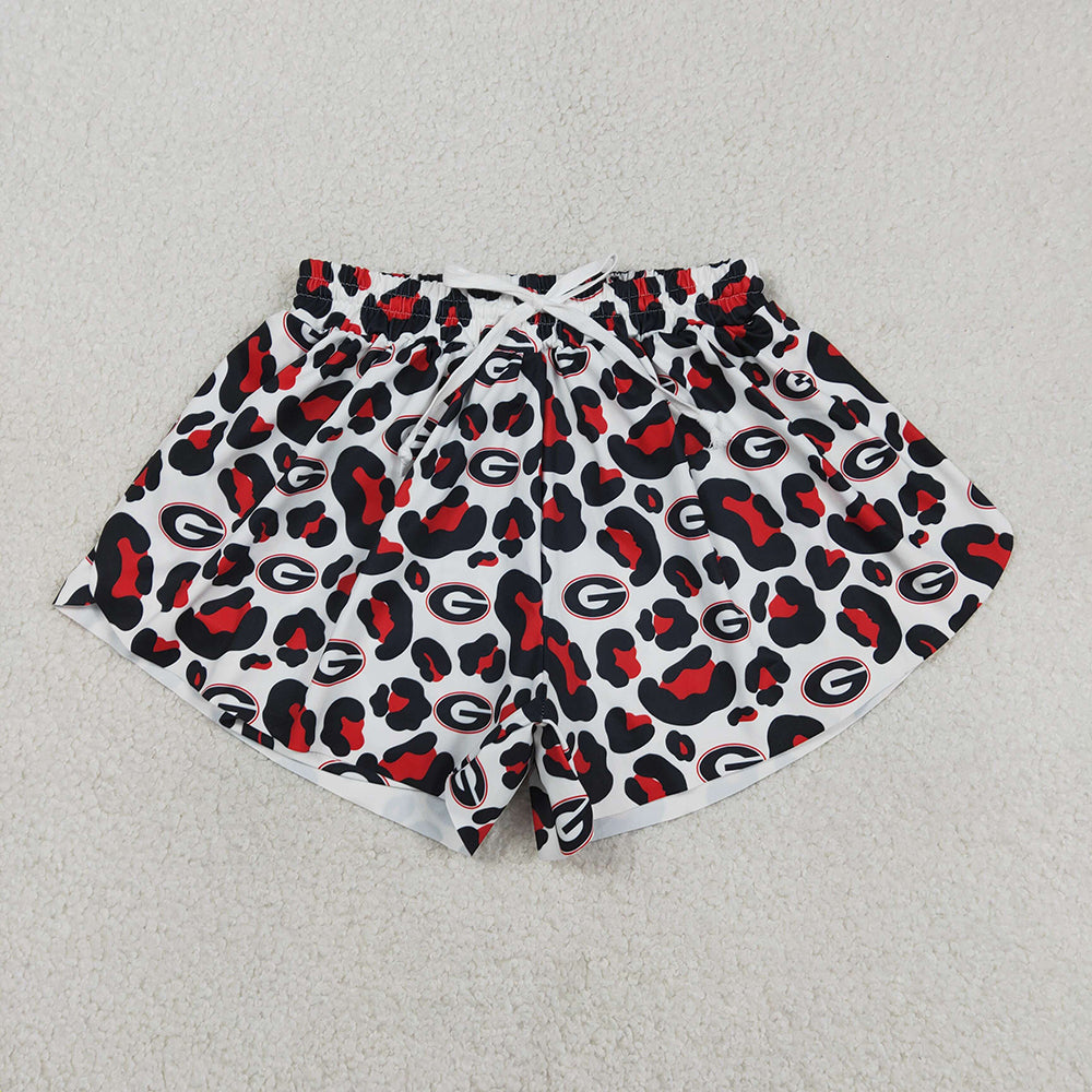 Sport Team Mommy and Me Bottom Summer Yoga Flutter Shorts Family Wear
