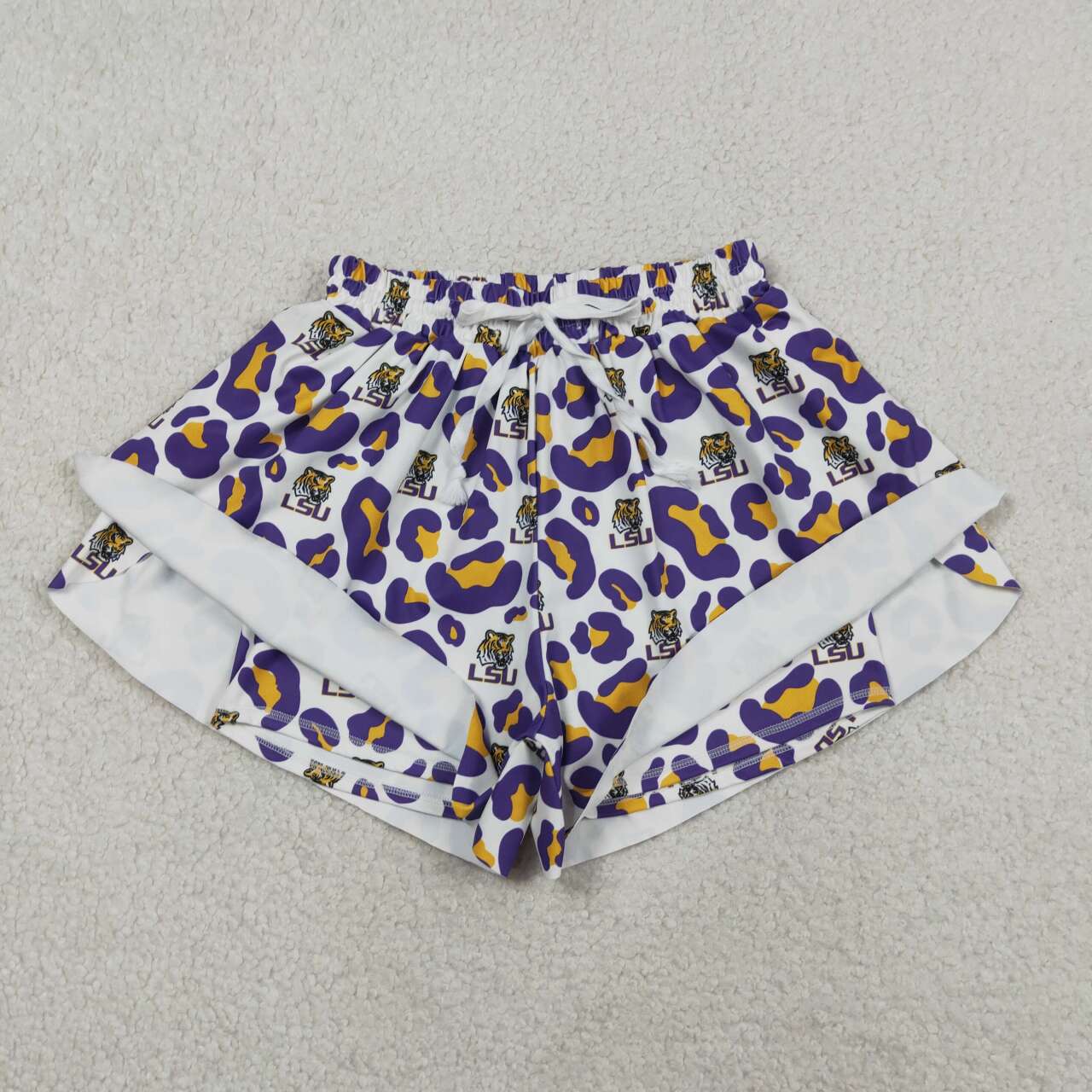 Sport Team Mommy and Me Bottom Summer Yoga Flutter Shorts Family Wear