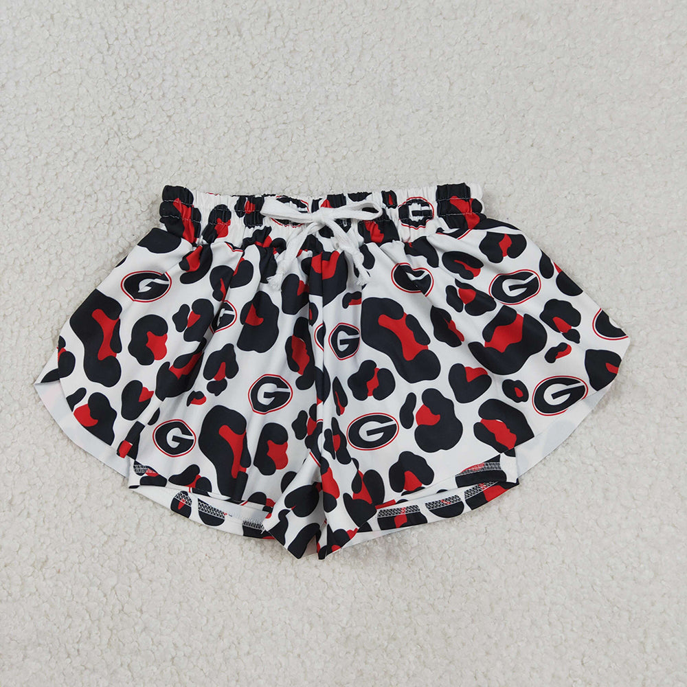 Sport Team Mommy and Me Bottom Summer Yoga Flutter Shorts Family Wear