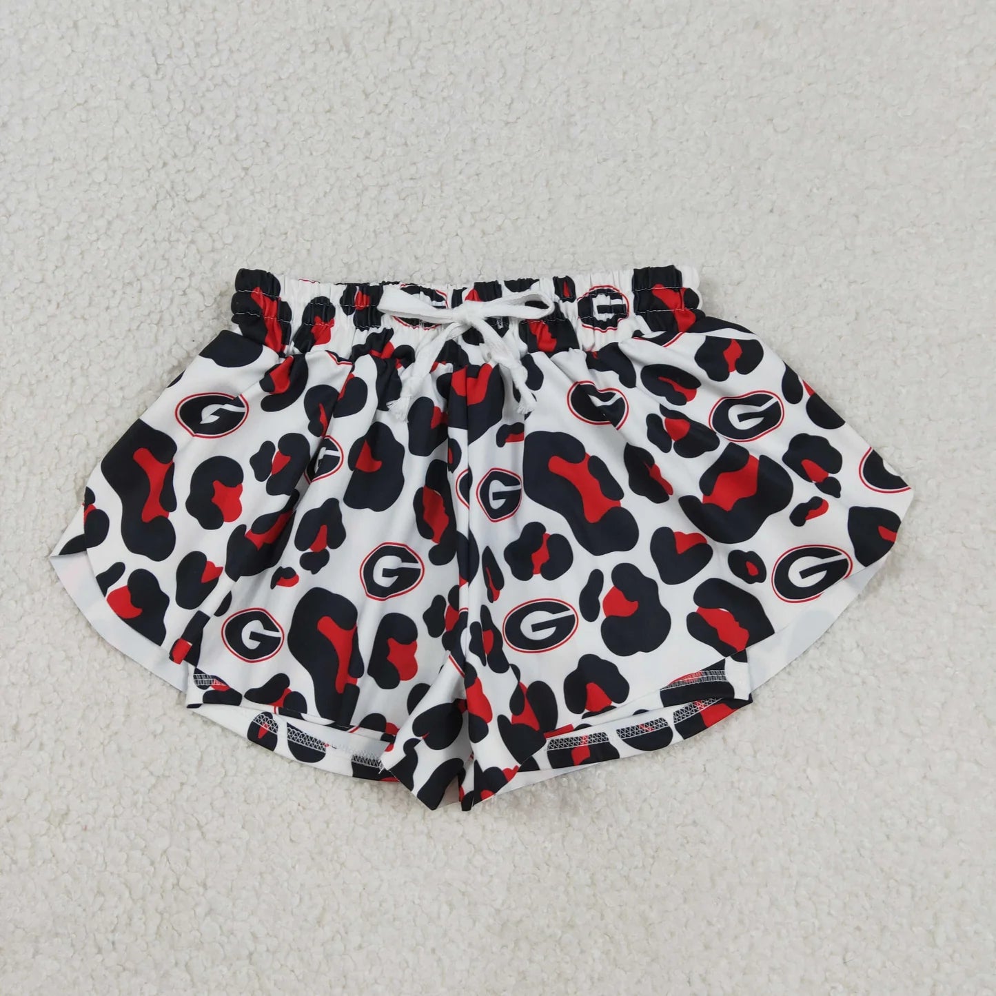 Sibling Baby Girls Leopard Go Team Yoga Active Butterfly Shorts