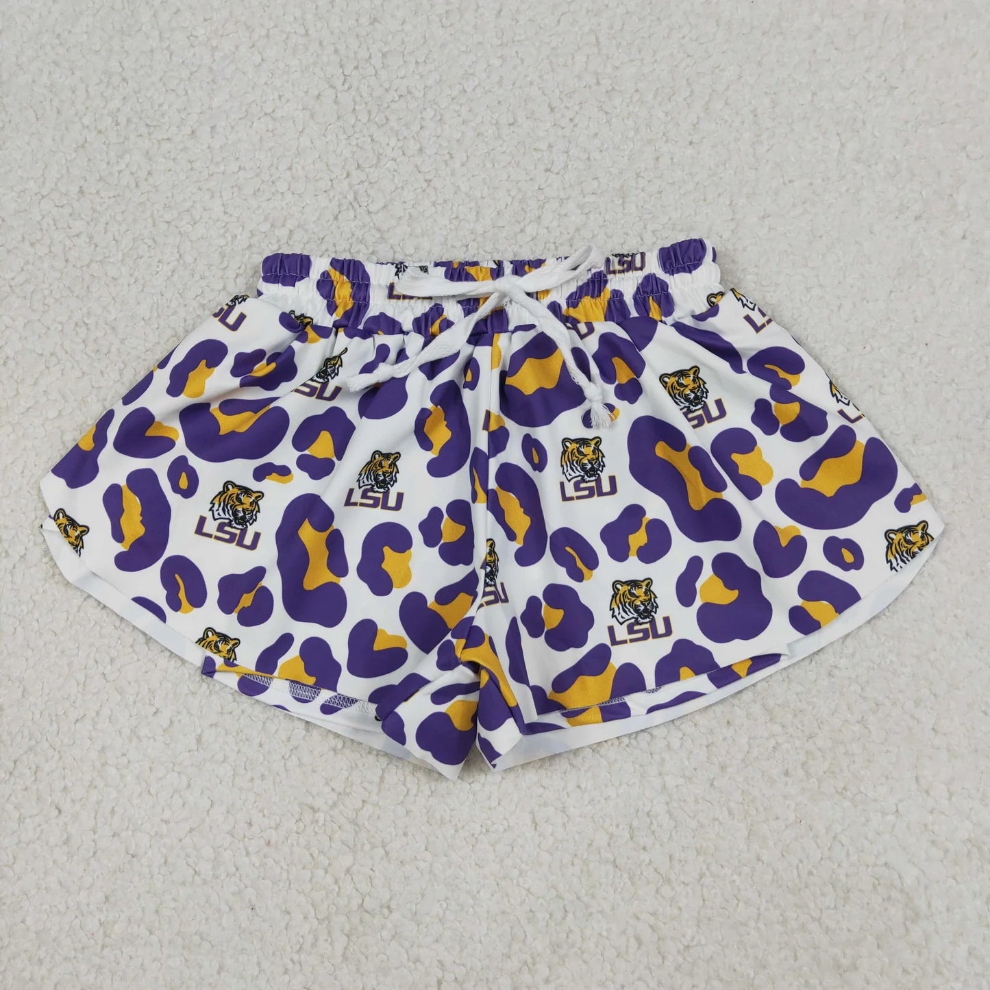 Sibling Baby Girls Leopard Go Team Yoga Active Butterfly Shorts