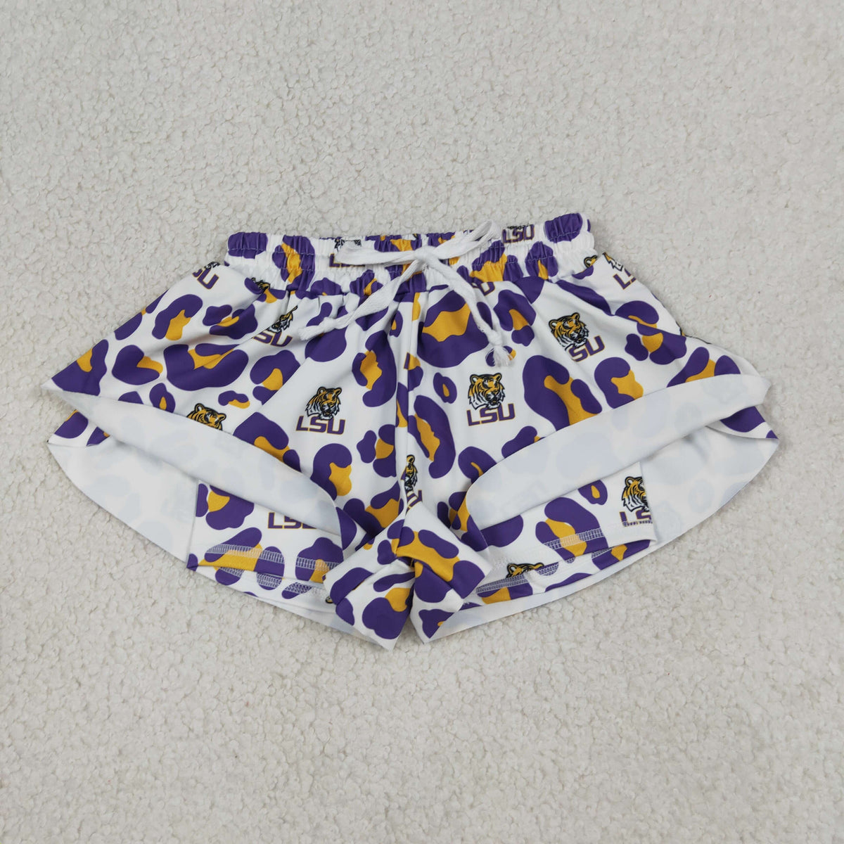 Sibling Baby Girls   LSU Active Dress ,Shorts & Boys Shirt