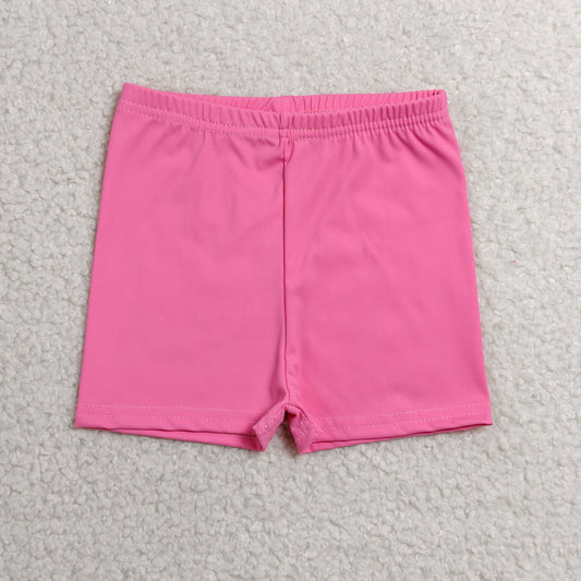 SS0826 Girls Pink Yoga Bottom Shorts