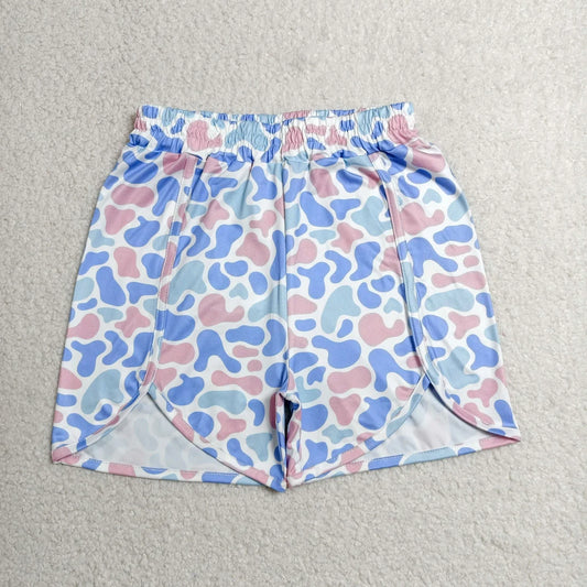 Mommy and Me Bottom Blue Pink Camo Shorts Sibling Wear