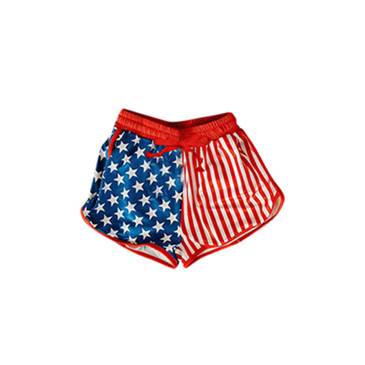 3.20 SS0871 Preorder Stars Stripes Print Woman 4th of July Bottom Shorts