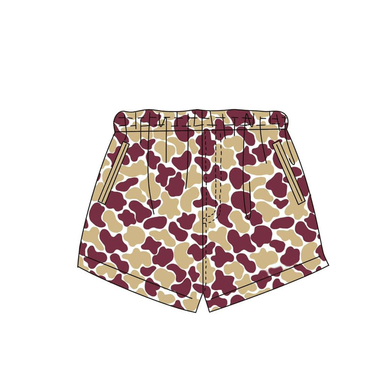 3.26 SS0875 Baby Girls Win Tan Color Camo Shorts Preorder