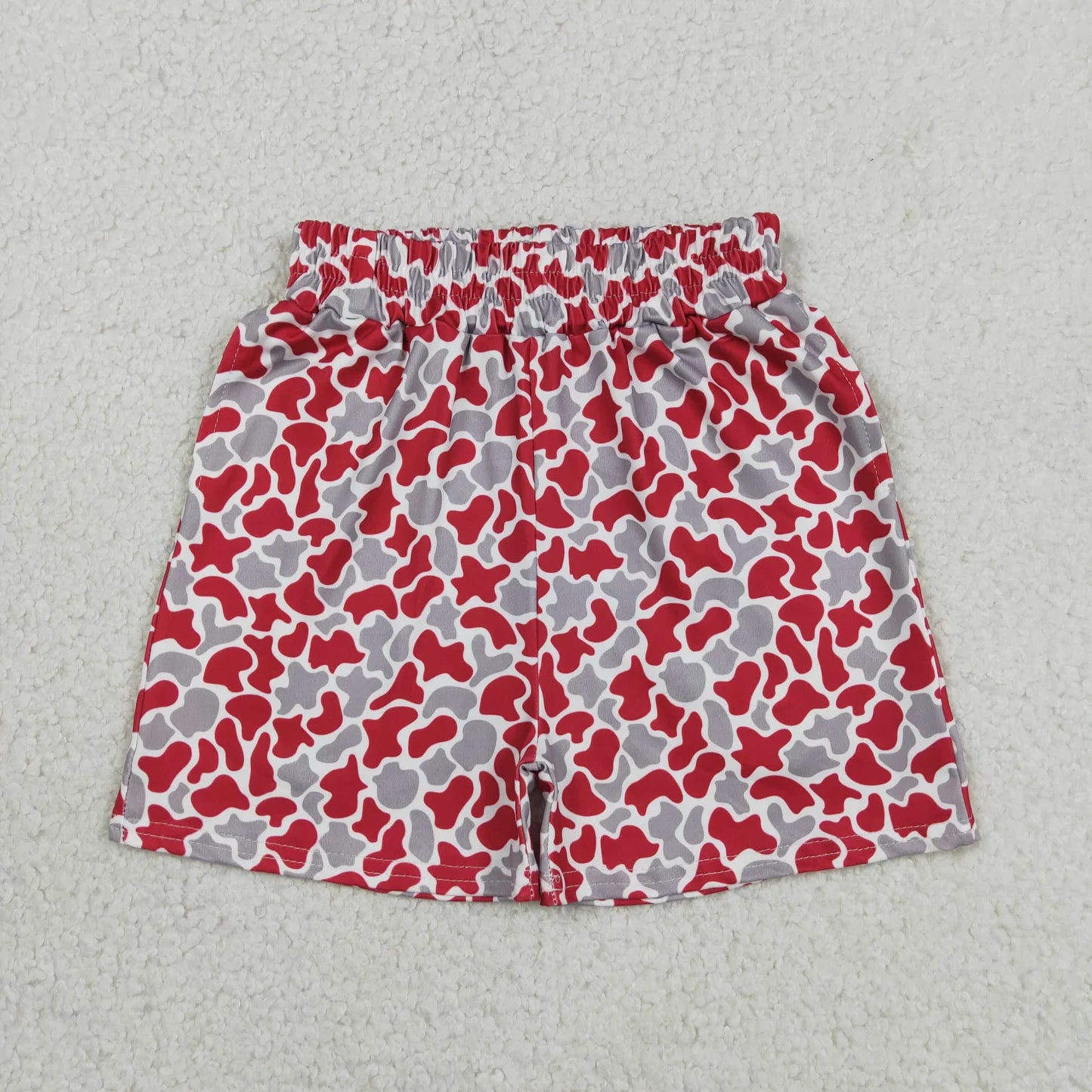 Sibling Baby Boys Southern Team Camo Print Shorts Bottom