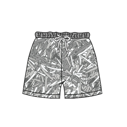 4.8 SS0890 Preorder Grey Camo Print Boys Bottom Shorts