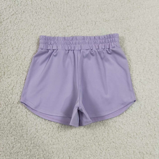 SS0895 Violet Active Kids Girls Bottom Shorts