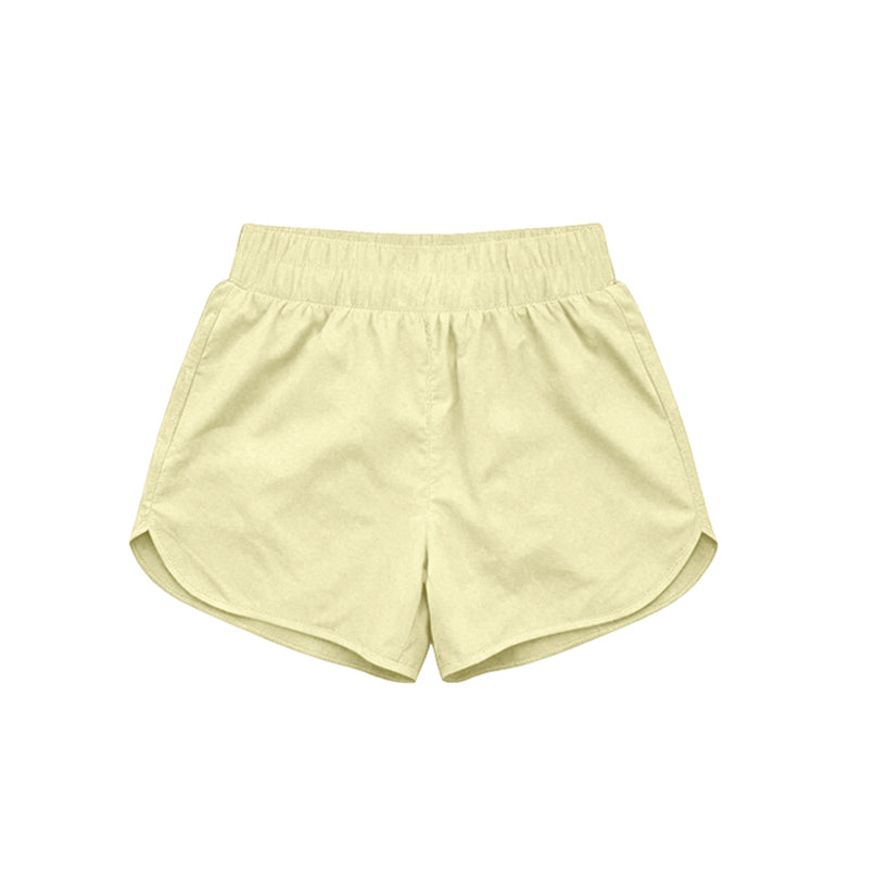 4.15  Kids Girls Yellow Active  Shorts Preorder