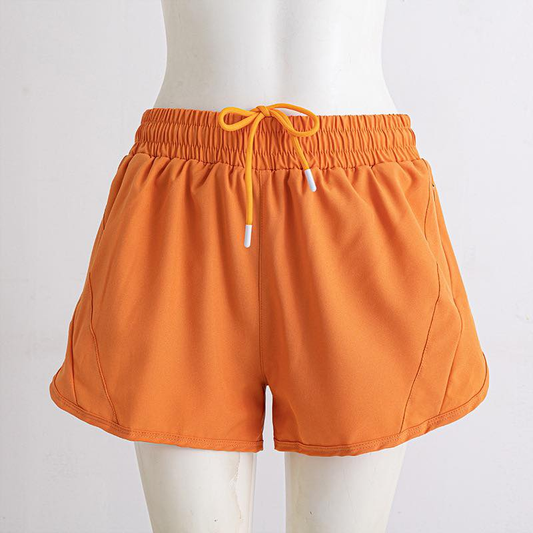 4.29 Kids Girls Light Orange Elastic Waist Active Shorts Preorder