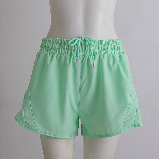 4.29 Kids Girls Light Mint Green Elastic Waist Active Shorts Preorder