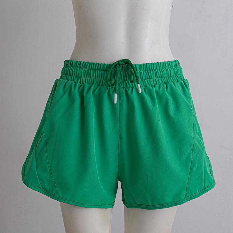 4.29 Kids Girls  Green Elastic Waist Active Shorts Preorder