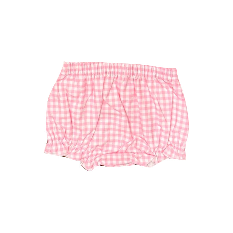 3.26 SS0939 Baby Girls Pink Gingham Bummie Preorder