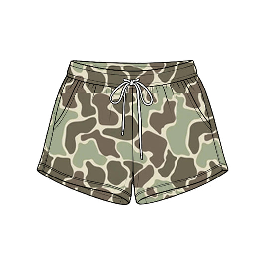 8.25  Preorder Olive Camo Pocket Shorts