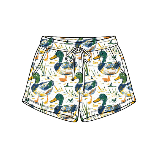 8.25 Preorder SS1008 Duck Print Pockets Boys Bottom Shorts