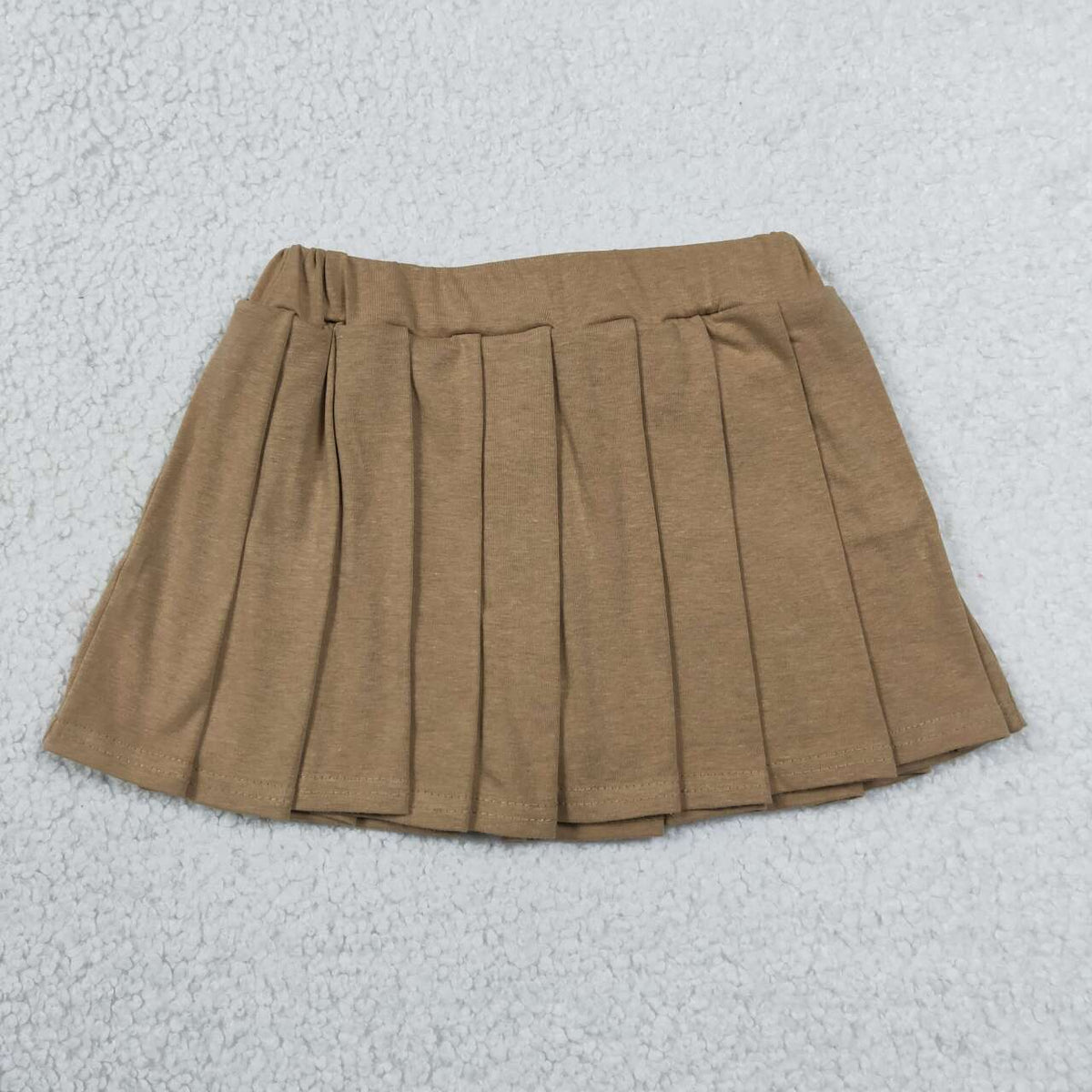 GLK0107 Khaki Cotton Baby Girls Bottom Skort