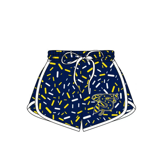 (Custom Design Preorder MOQ 5)  Teams Stephenville Sprinkles Print Girls & Woman Sports Bottom Shorts