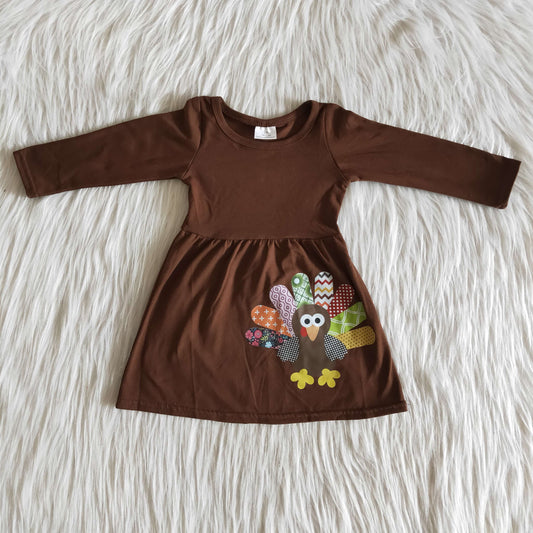 Long sleeve knee length turkey  dress        6 A31-12