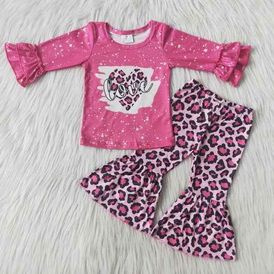 (Promotion)Long sleeve bell bottom pants Valentines outfits