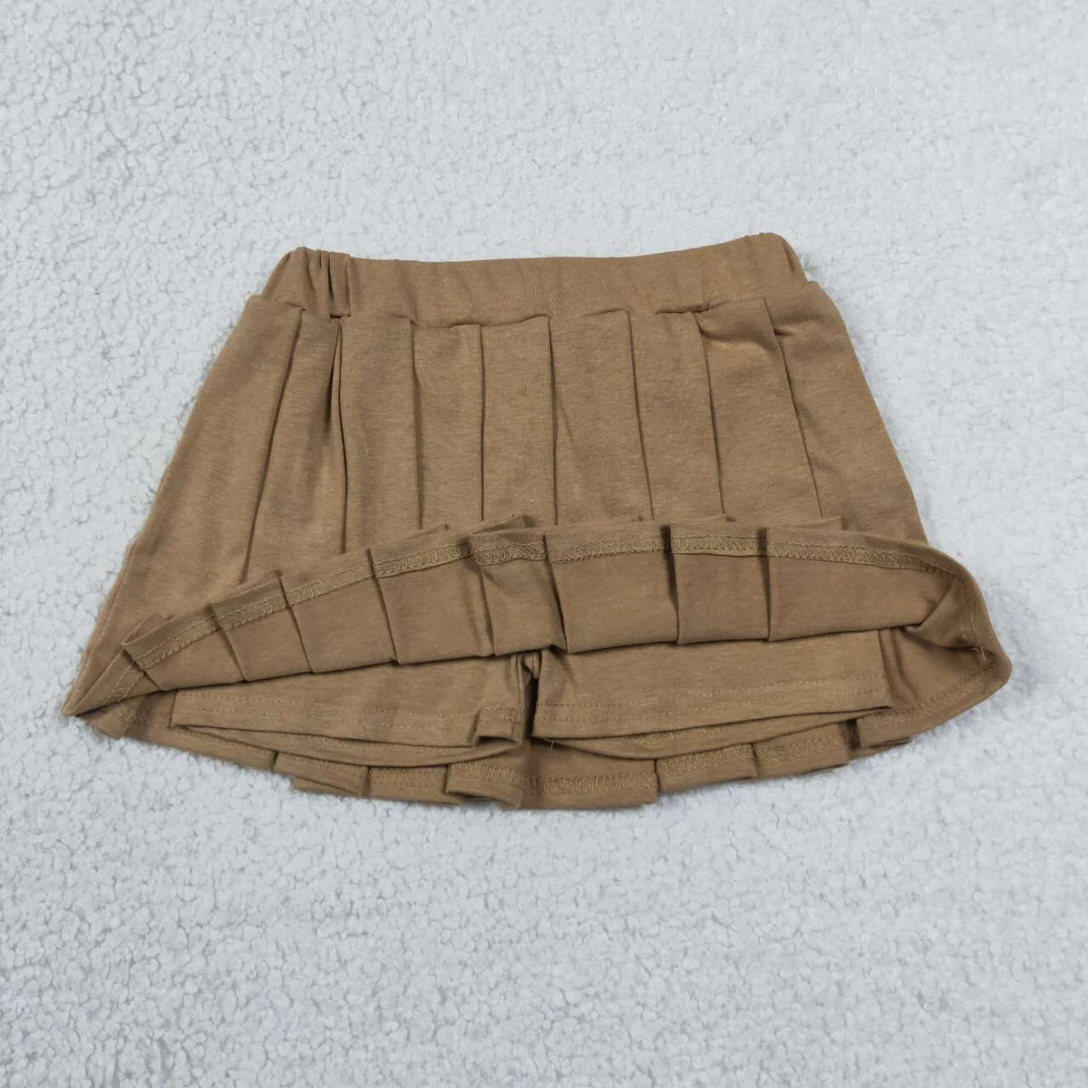GLK0107 Khaki Cotton Baby Girls Bottom Skort