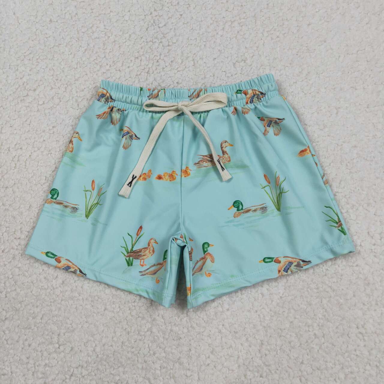 S0266 Boys Mallard Duck Swim Trunks