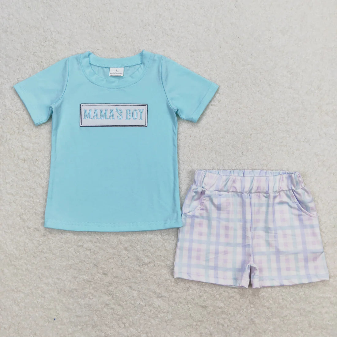 Baby Boys Girls Embroidery Mama's Boy Girl Sibling Brother Mother's Day Clothes Set