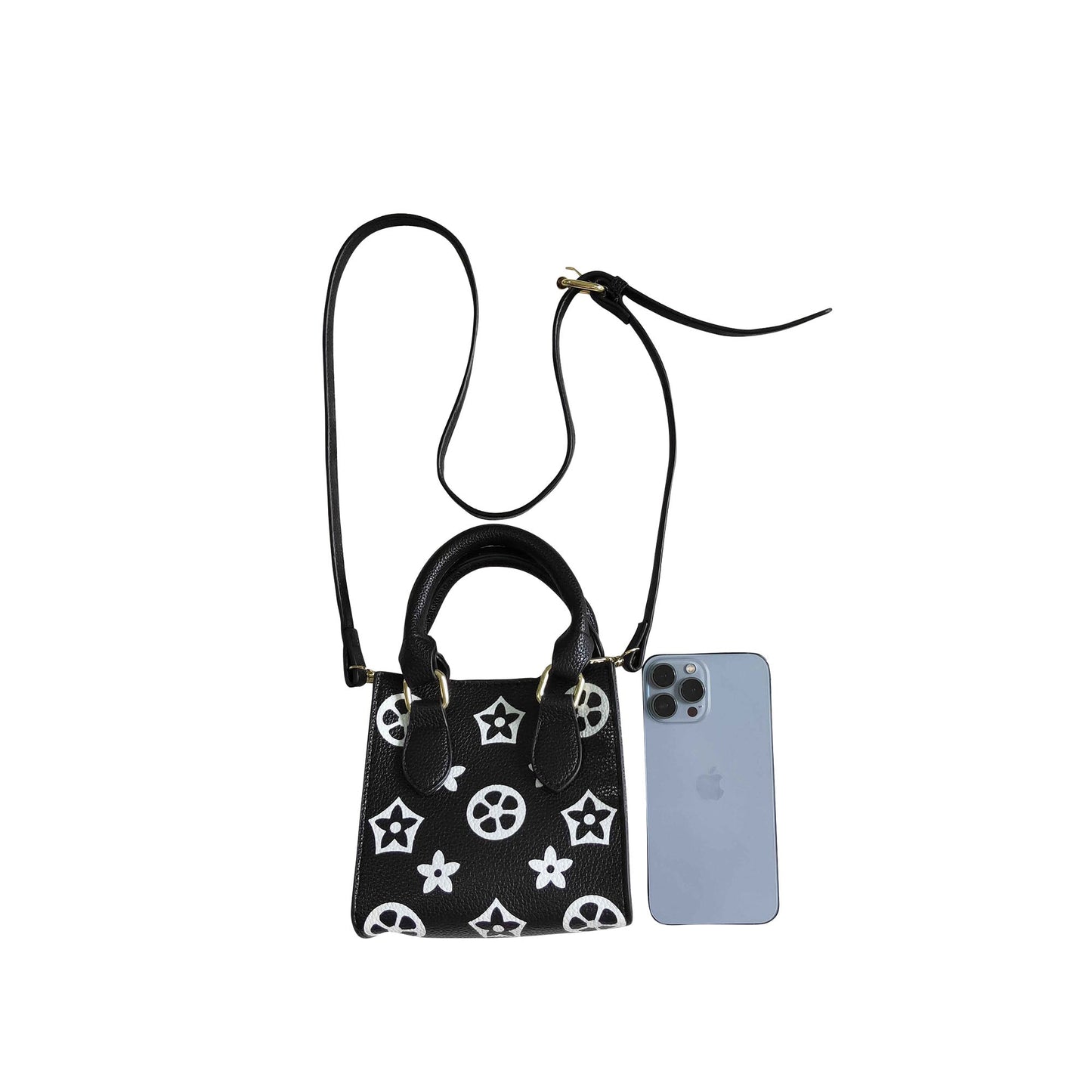 black flower baby girls cute cartoon bags