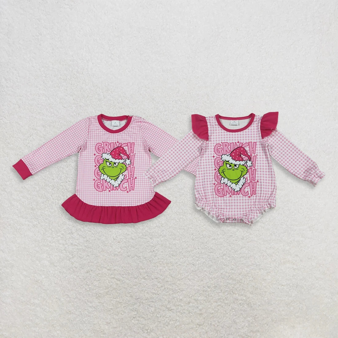 Sibling Baby Girls Colorful Flowers Leaves Fall Ruffle Pant Rompers