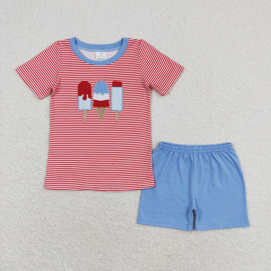 Baby Girls Boys Sibling Popstick 4th Of July Dresses Sets