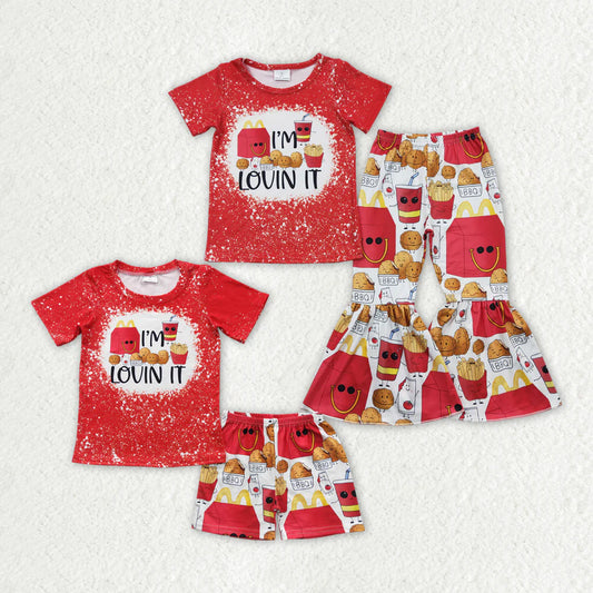 Sibling Baby Boys Girls Chips Summer Clothes Sets