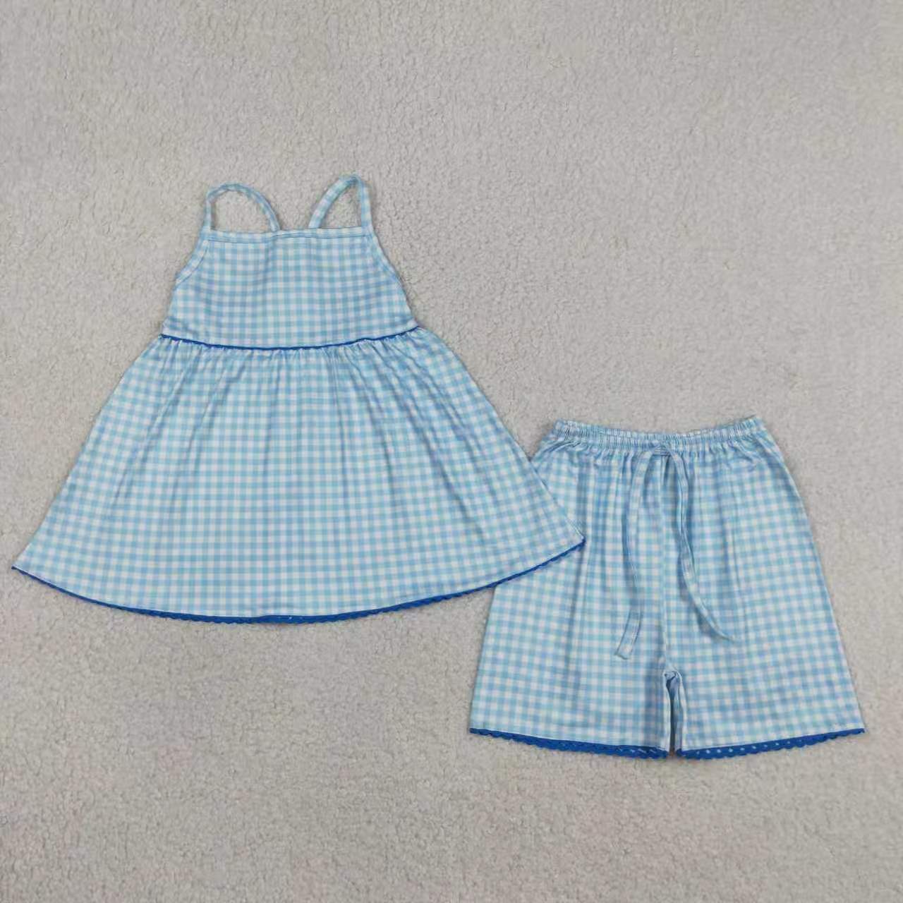 Sibling Baby Girls Strap Tunic Top with Shorts Outfit