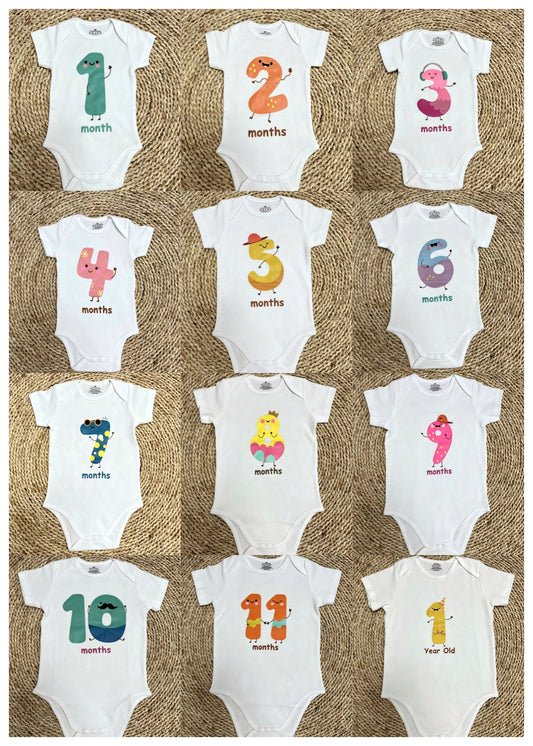 USA Shop 1-12 Month Vinyl White Cotton Baby Summer Romper